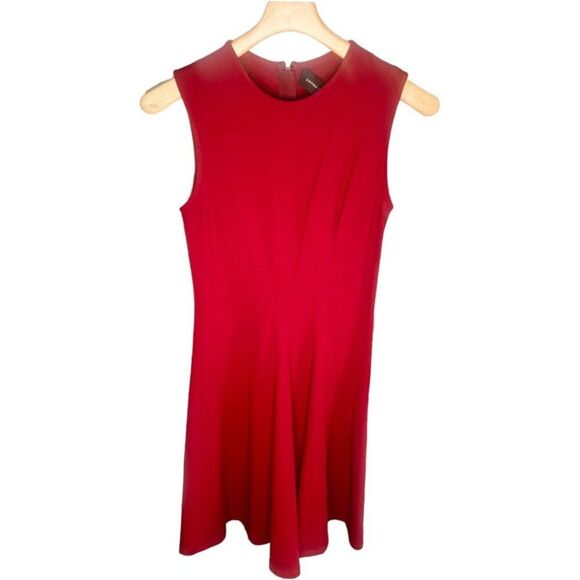 Derek Lam | Sleeveless Red Fit & Flare Midi Dress Size S | EUC - Picture 3 of 12